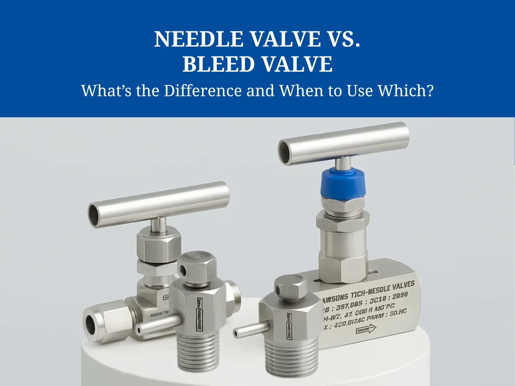 Needle Valve vs. Bleed Valve: What’s the Difference and When to Use Which?