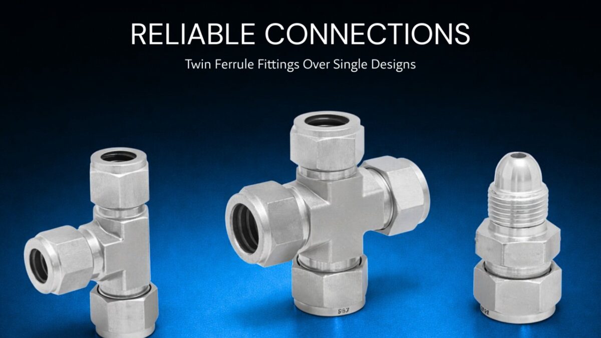 twin ferrule tube fittings, single ferrule tube fittings, high pressure tube fittings, stainless steel tube fittings, instrumentation tube fittings